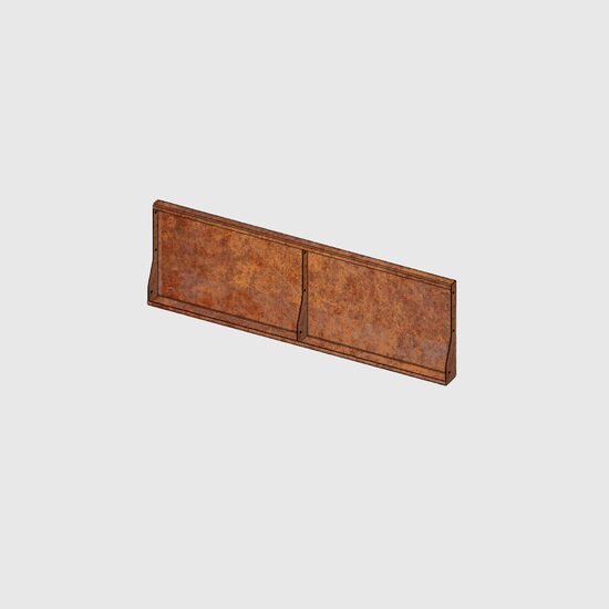 Corten tērauda modulis 400mm sānu mala 1200mm